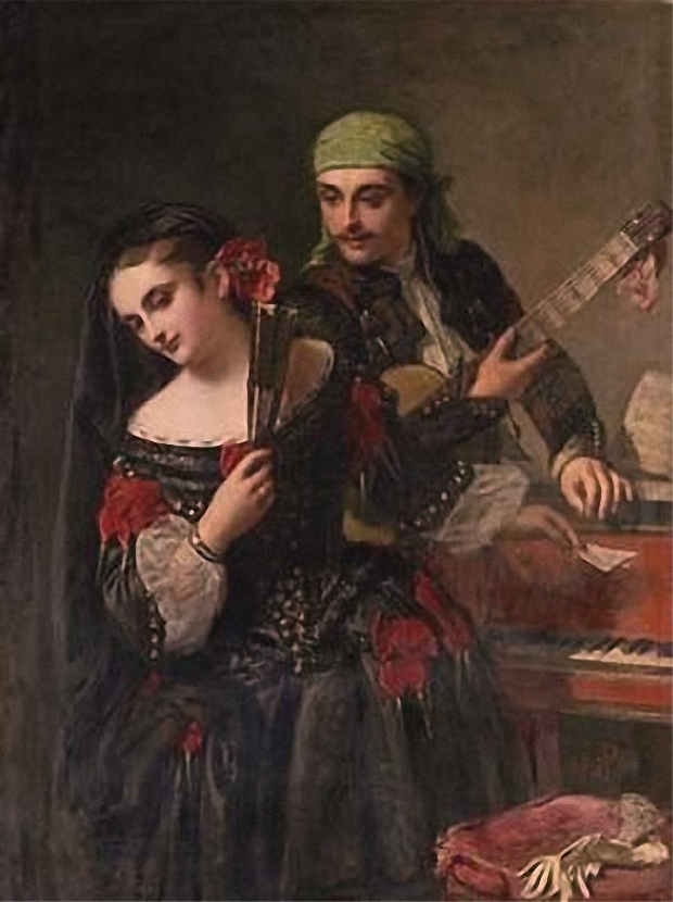 A Music Lesson, Seville by John Phillip